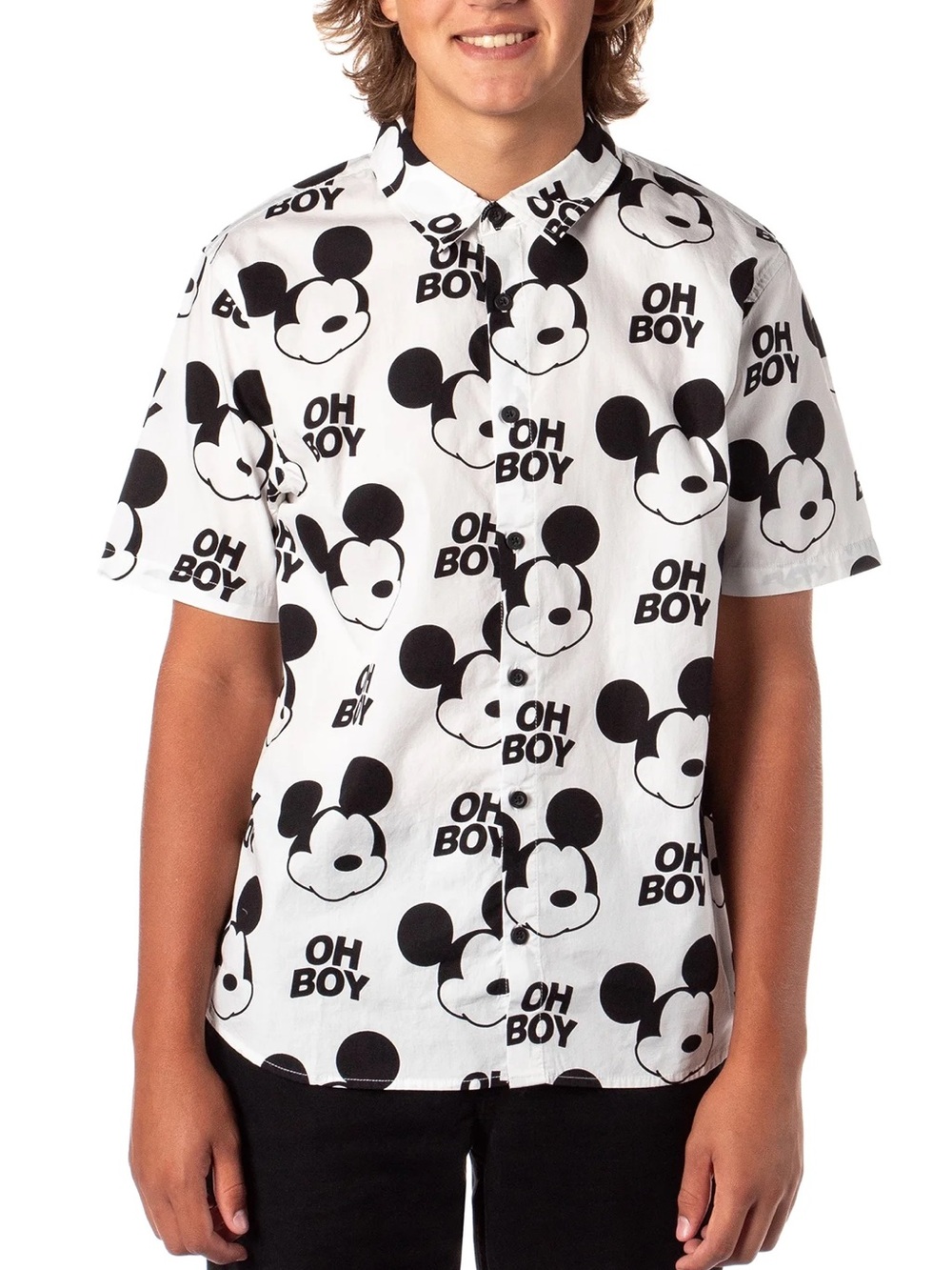 Disney x Neff Mickey Mouse Oh Boy Button-Up Shirt Men’s M